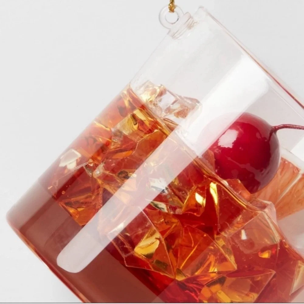 3 for $15 SALE New 2025 Old Fashioned Cocktail Christmas Tree Ornament